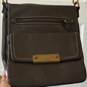The Sak Dark Brown Messenger Bag